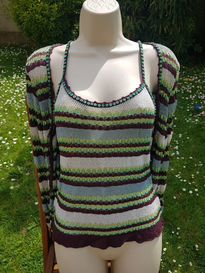 Duo Top et Gilet Crochets - photo numéro 7