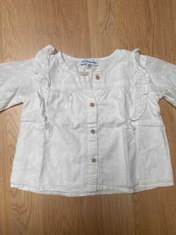 Chemisier manches longues blanc