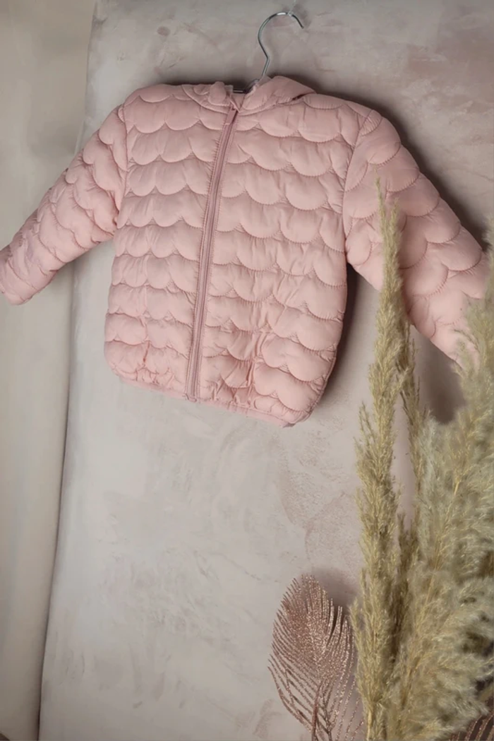 Doudoune à capuche rose Primark enfant - photo numéro 2