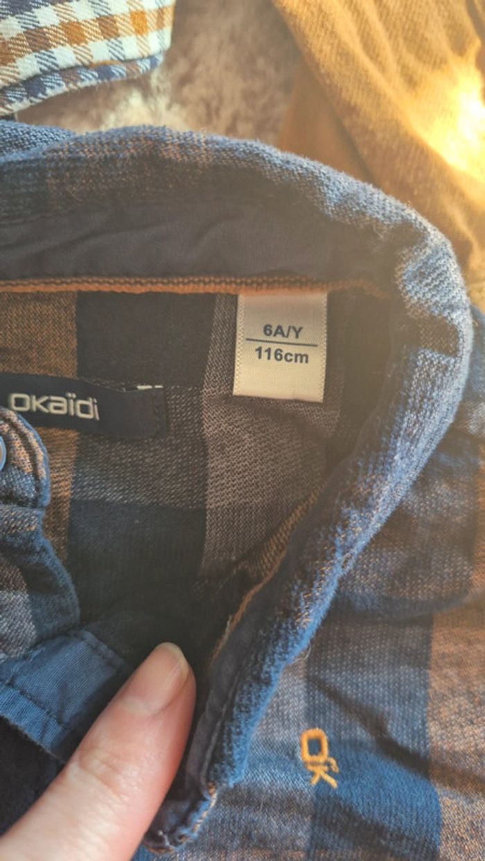 Lot de 3 chemises chic et chill 💥 6 ans - photo numéro 3