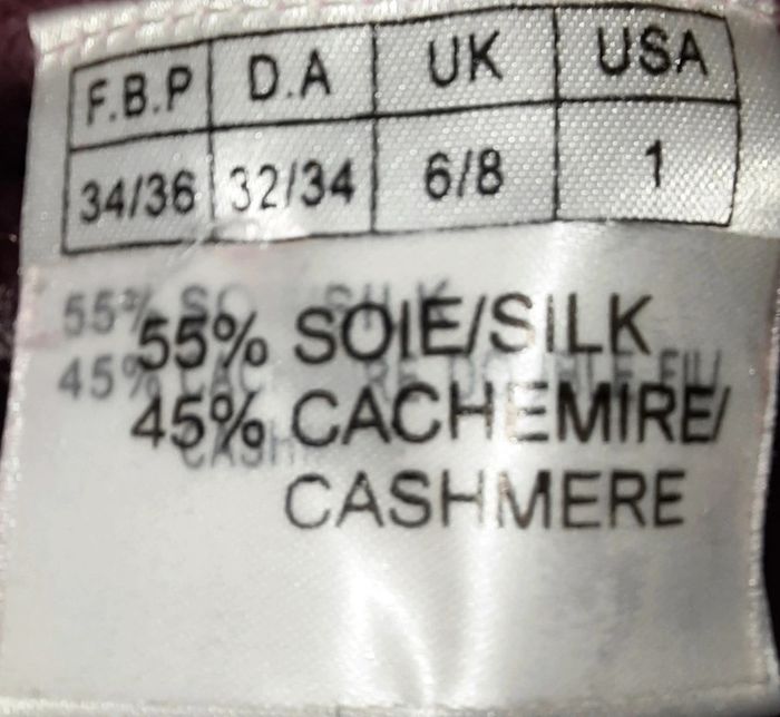 Lot de 2 pulls de qualité violet et fushia - soie-chemire-laine - photo numéro 3