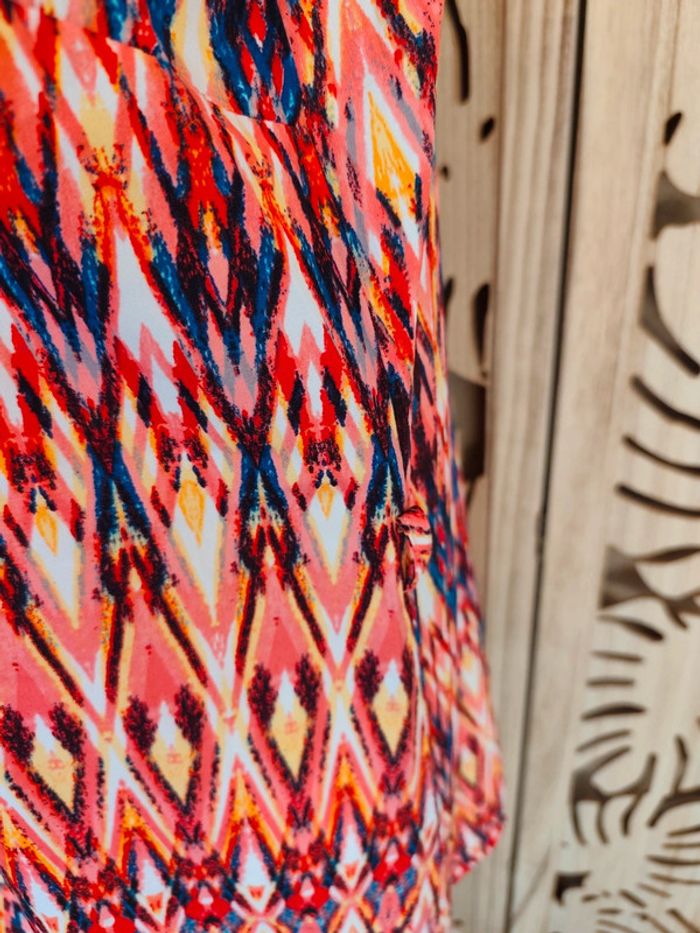 Tunique longue ou robe courte à motif coloré Kaylla Paris - photo numéro 9