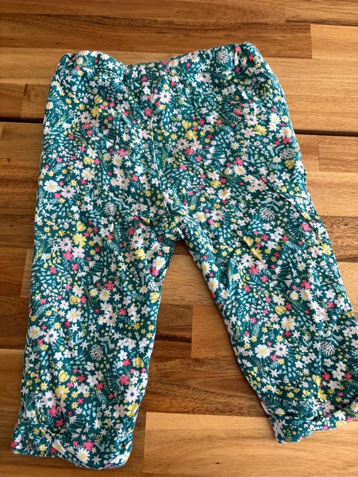 Pantalon vert fleurs - photo numéro 5