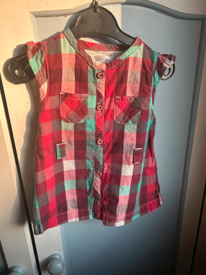 Blouse à carreaux, 3 mois,