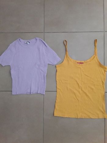 Lot 2 hauts femme en S TBE