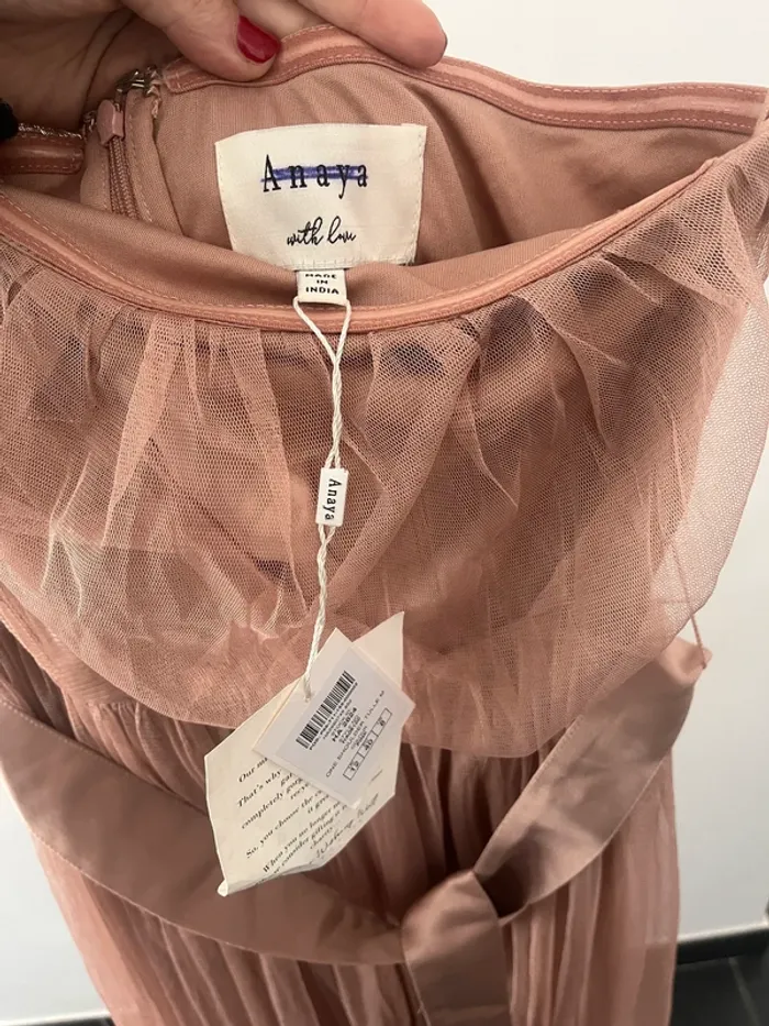 Robe de soirée Rose poudré Taille 40 - photo numéro 4