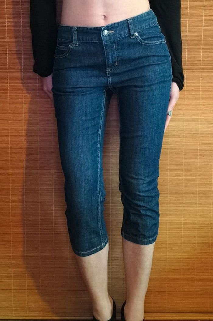 Pantacourt en jeans 3 Suisses Taille 40 - photo numéro 4