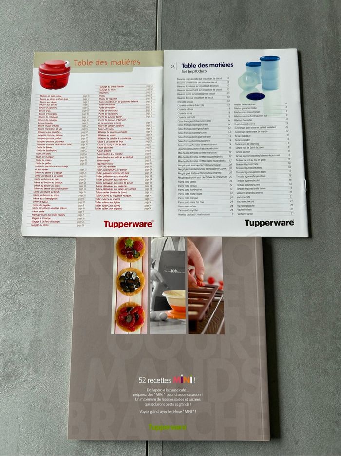 Lot 3 livres de recettes Tupperware - photo numéro 2