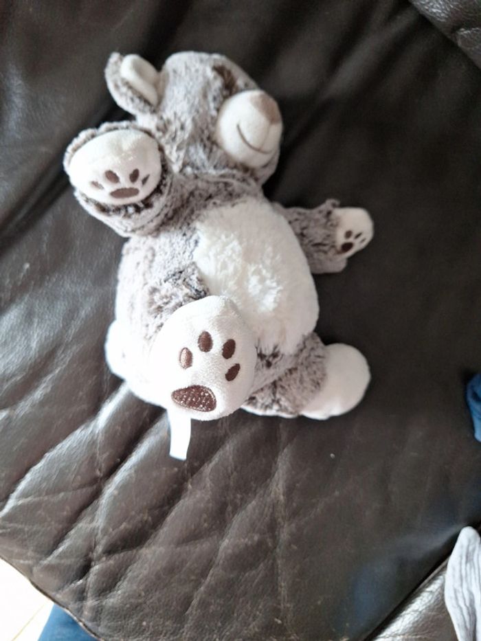 Doudou ours tex marron chiné - photo numéro 2