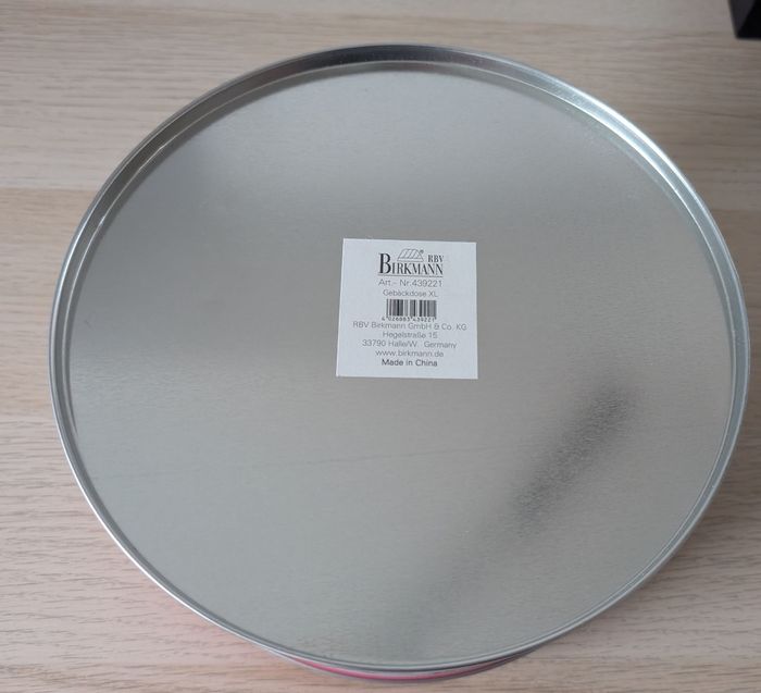 Boîte à Biscuits Ronde de Noël "Sweet Home" - Diamètre 19 cm - photo numéro 3