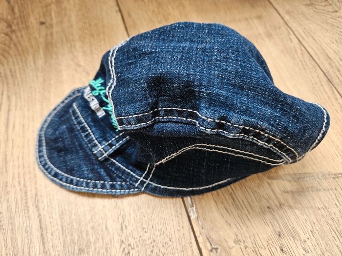 Casquette imitation jean bleu marine 12 mois - photo numéro 2