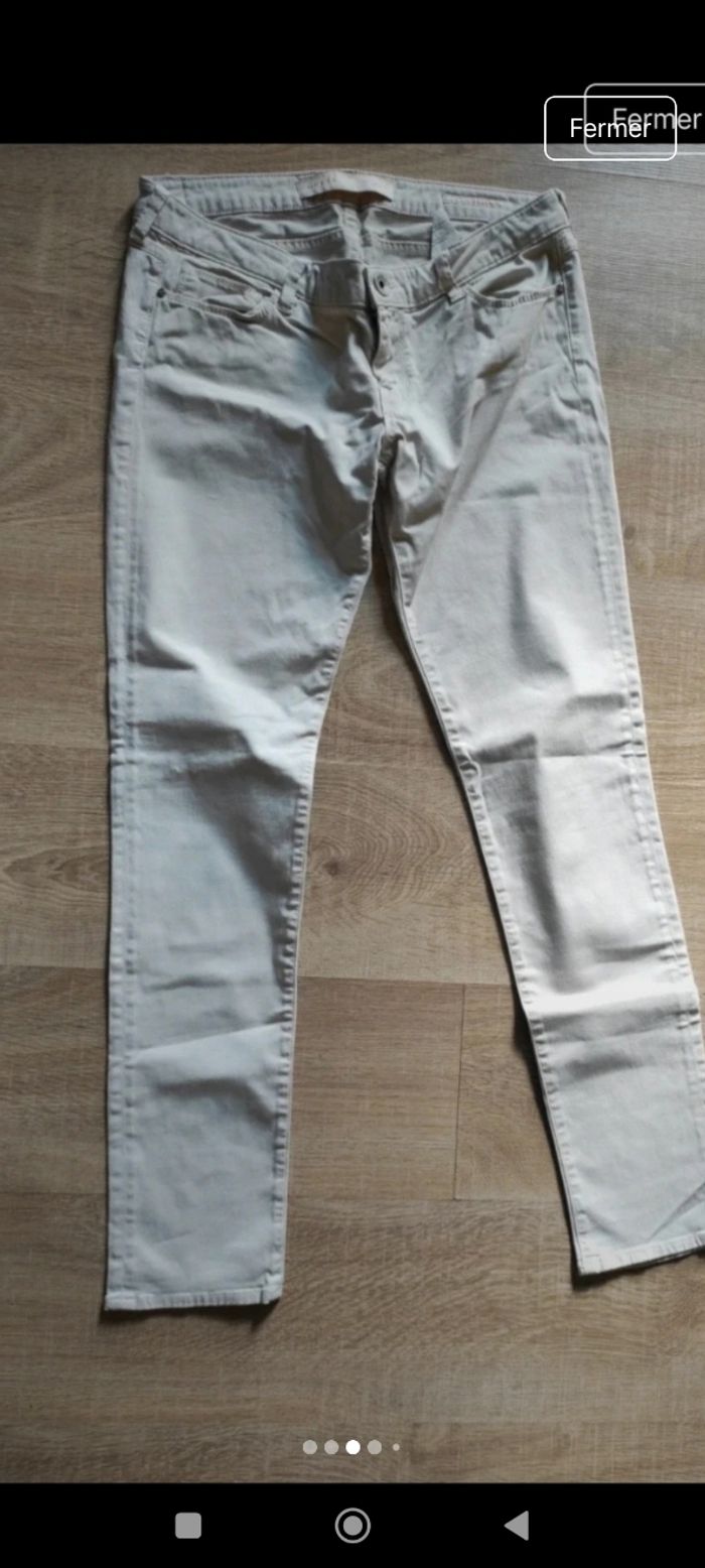 Jean ou pantalon beige Guess Neuf femme