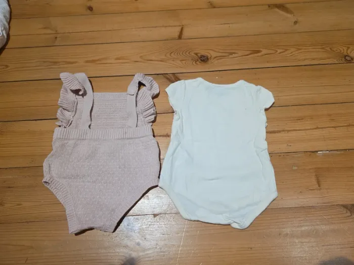 Lot de vêtements 3 mois rose/creme. - photo numéro 5