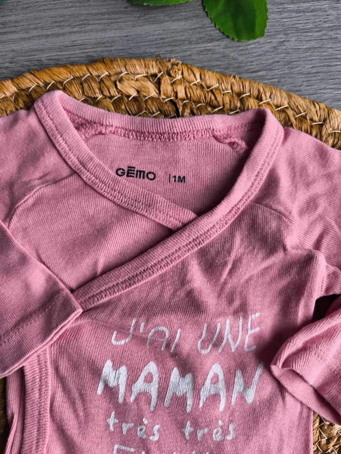 Body bebe Fille 1mois manche longue - photo numéro 2