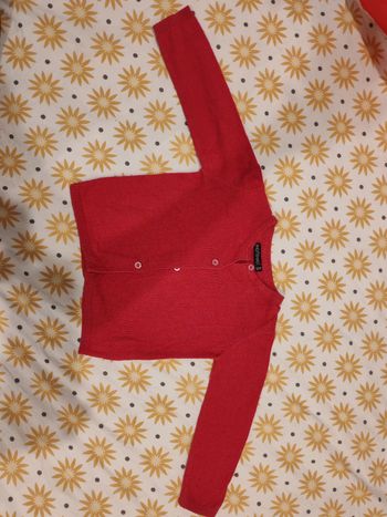 Gilet rouge 2 ans