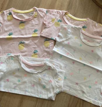 Lot de 4 t-shirts 9/12mois