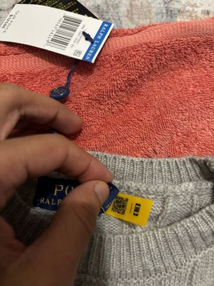 Pull Ralph Lauren gris taille s - photo numéro 3