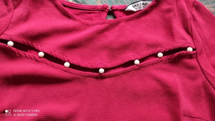 Blouse Naf Naf rouge - photo numéro 5