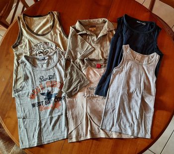 Lot de 6 t.shirts et débardeurs 10 ans