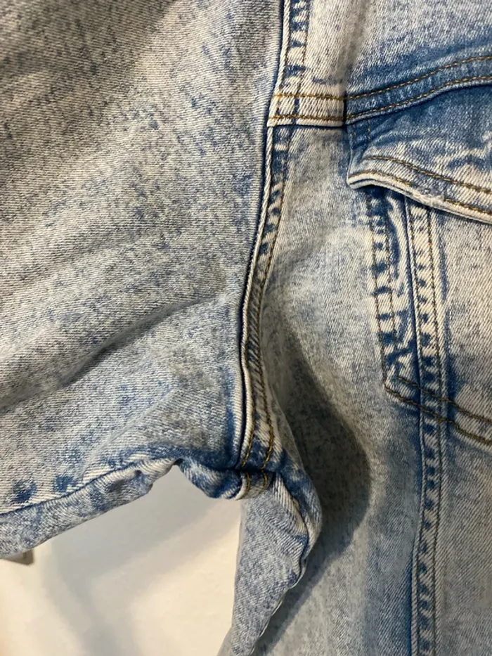 veste en jean bleu délavé M&S mode 48 - photo numéro 4