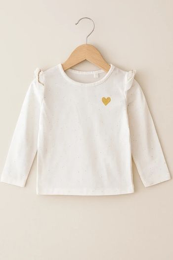Tee-shirt coeur 3 ans