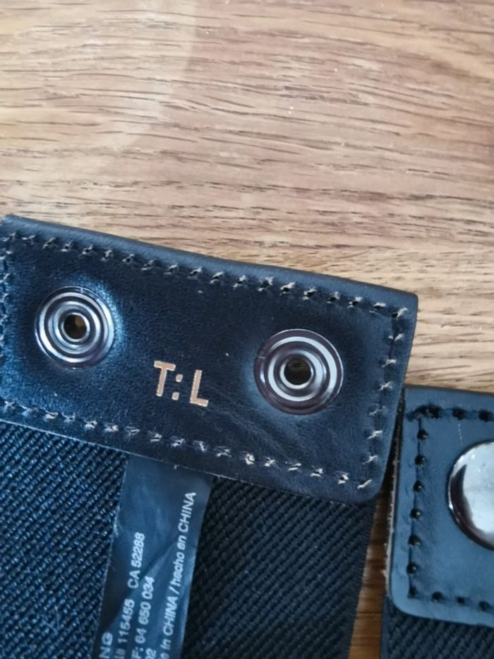 Ceinture élastique large. Noir et beige. Taille 80 - photo numéro 3