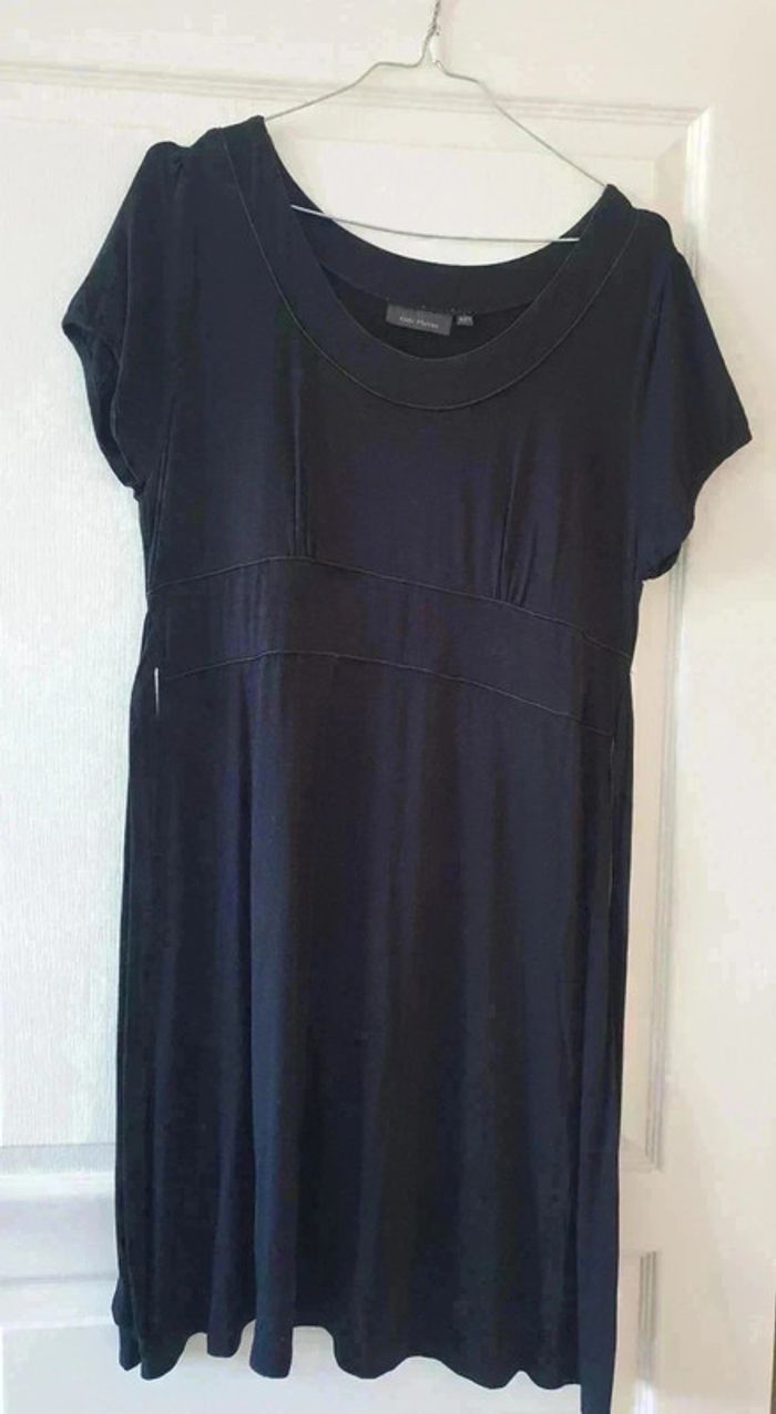 Jolie Robe noire de grossesse 42/44 Kiabi Maman fluide - photo numéro 2