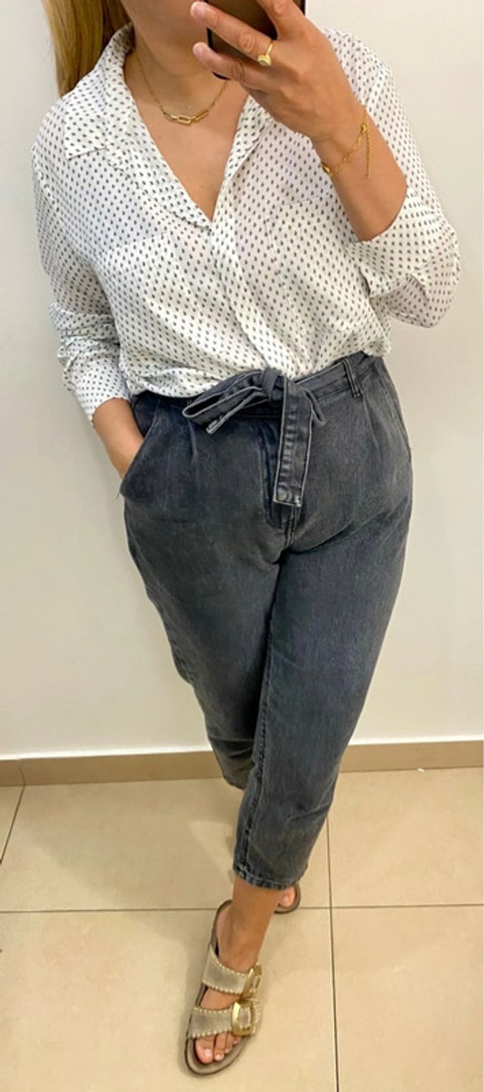 Chemise longue Mango imprimée taille L-XL - photo numéro 2