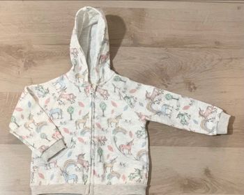 Veste Zara licorne à capuche 18/24 mois portée une fois comme neuve