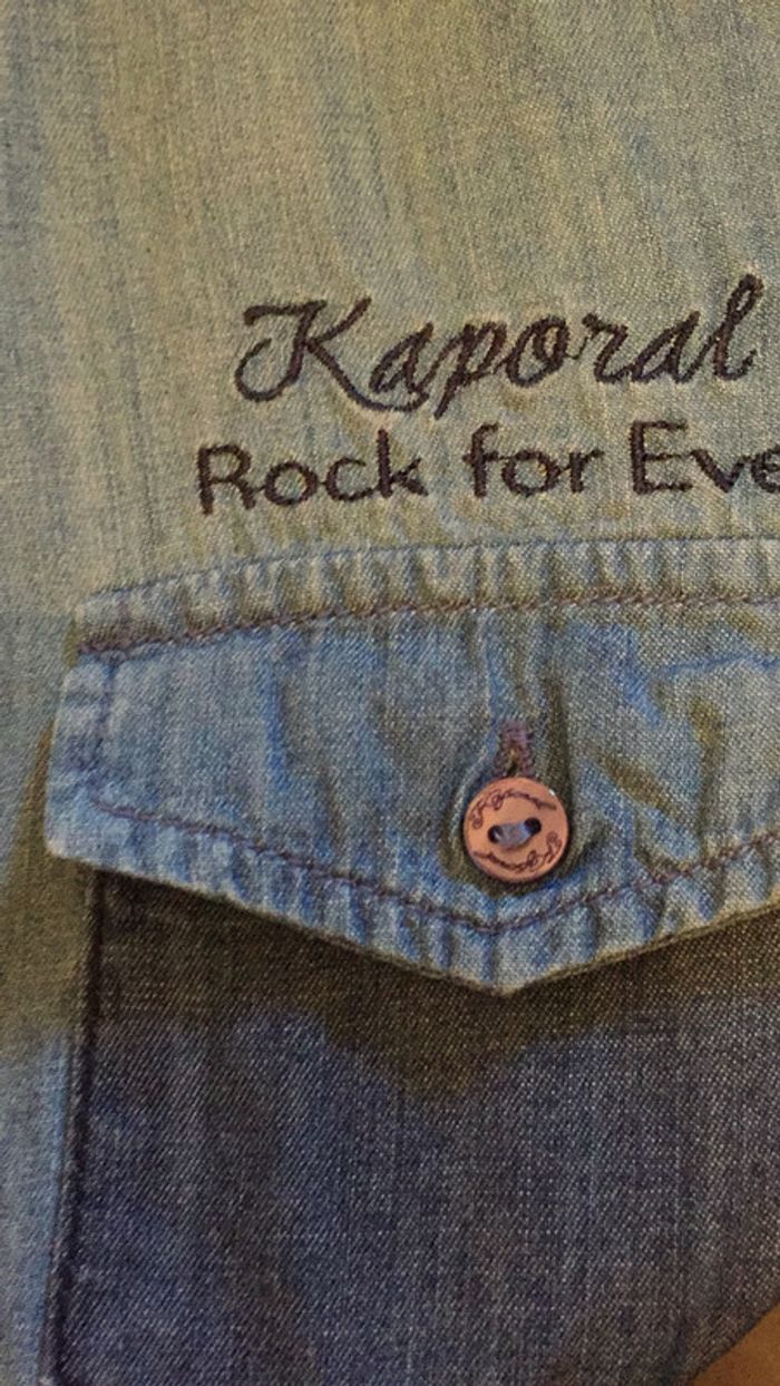 Superbe chemise fille Kaporal 12 ans jeans souple - photo numéro 13