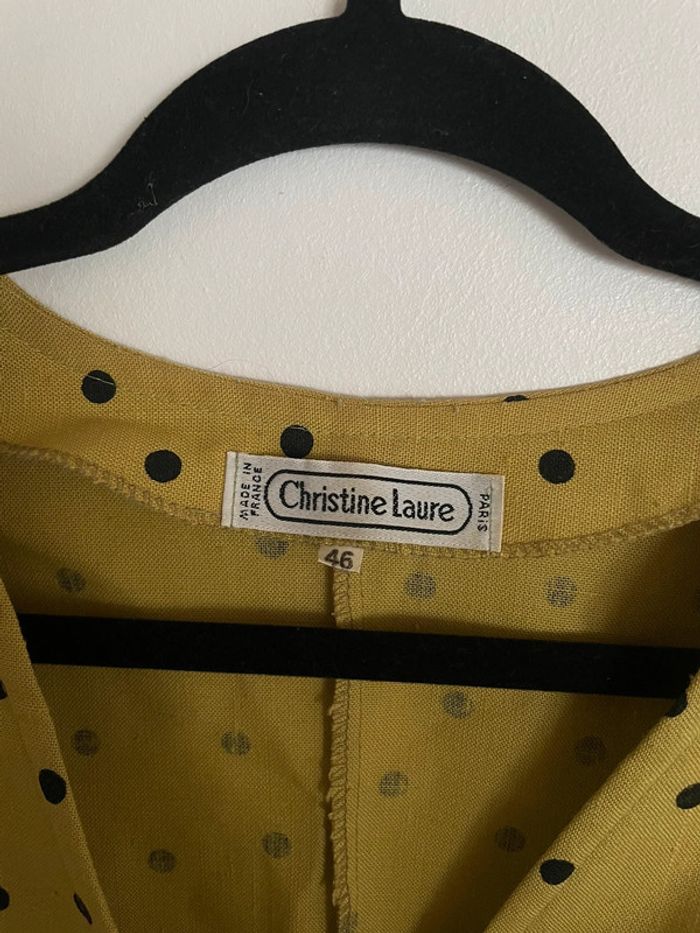 Blouse à pois vintage Christine Laure Paris - photo numéro 2