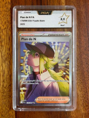 Plan de N foudre noire pca 9,5 carte Pokémon