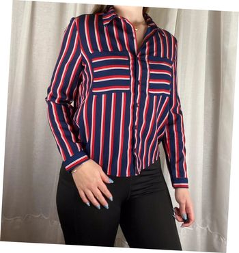 Chemise bleue marine et rouge pimkie taille S