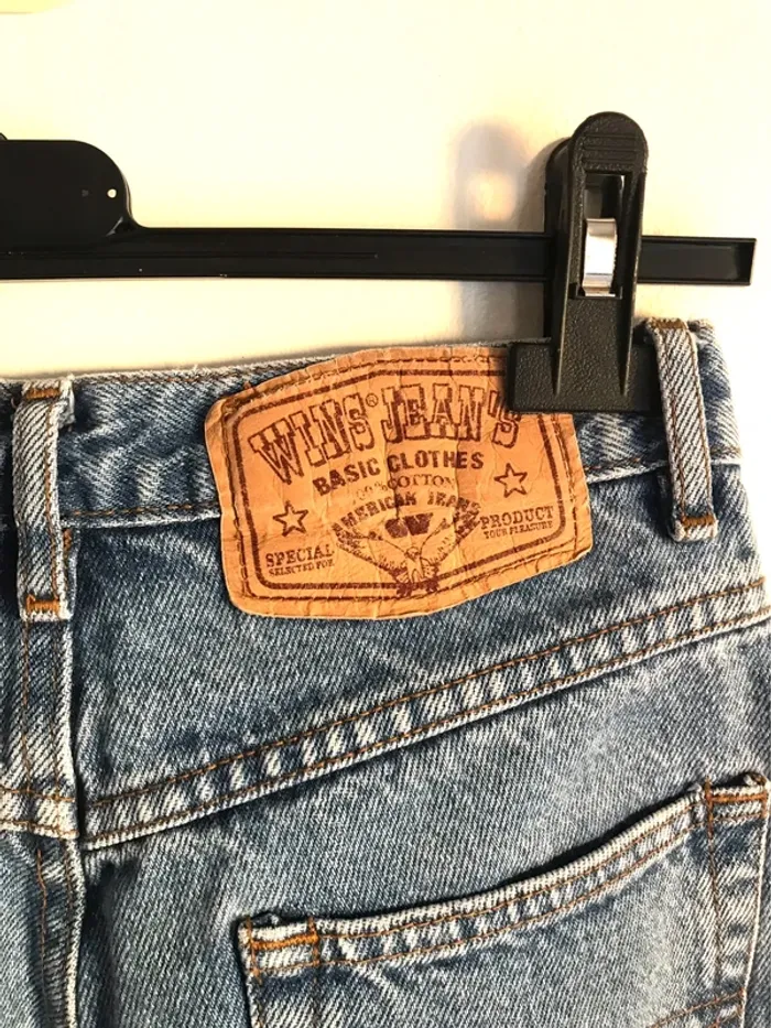 Jean droit taille haute bleu clair taille 34 - photo numéro 6
