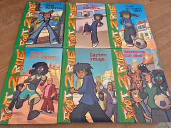 Lot de 6 livres foot 2 rue