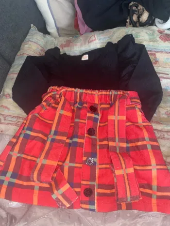 Ensemble jupe carreau