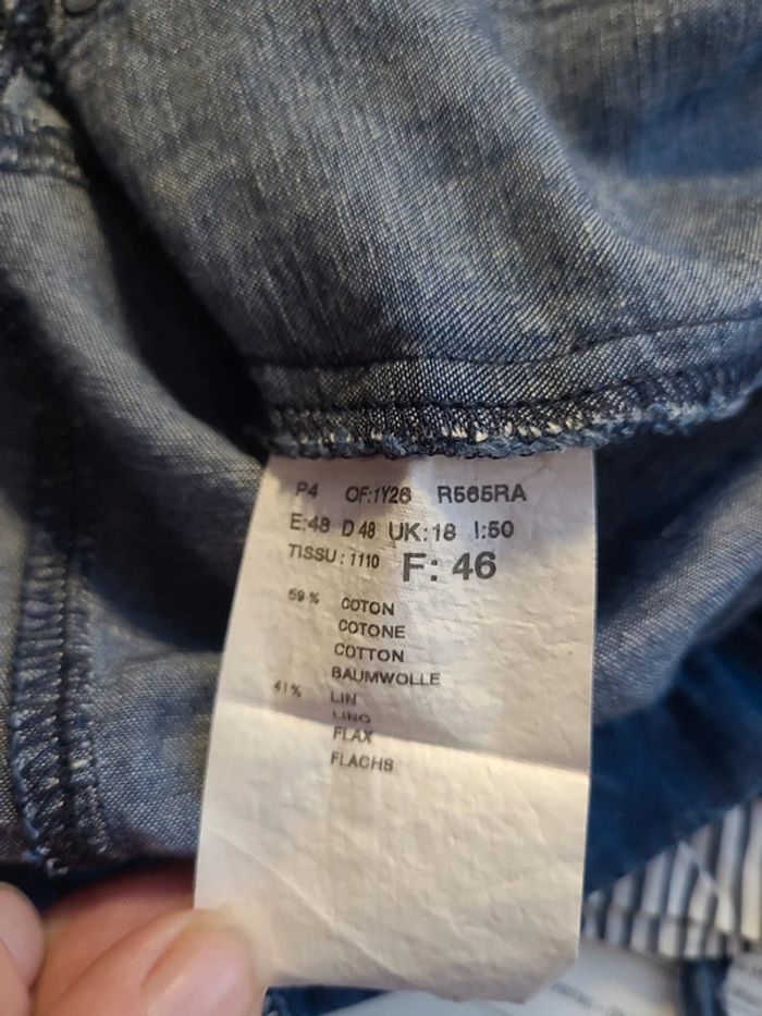 Veste chemise coton lin - photo numéro 12