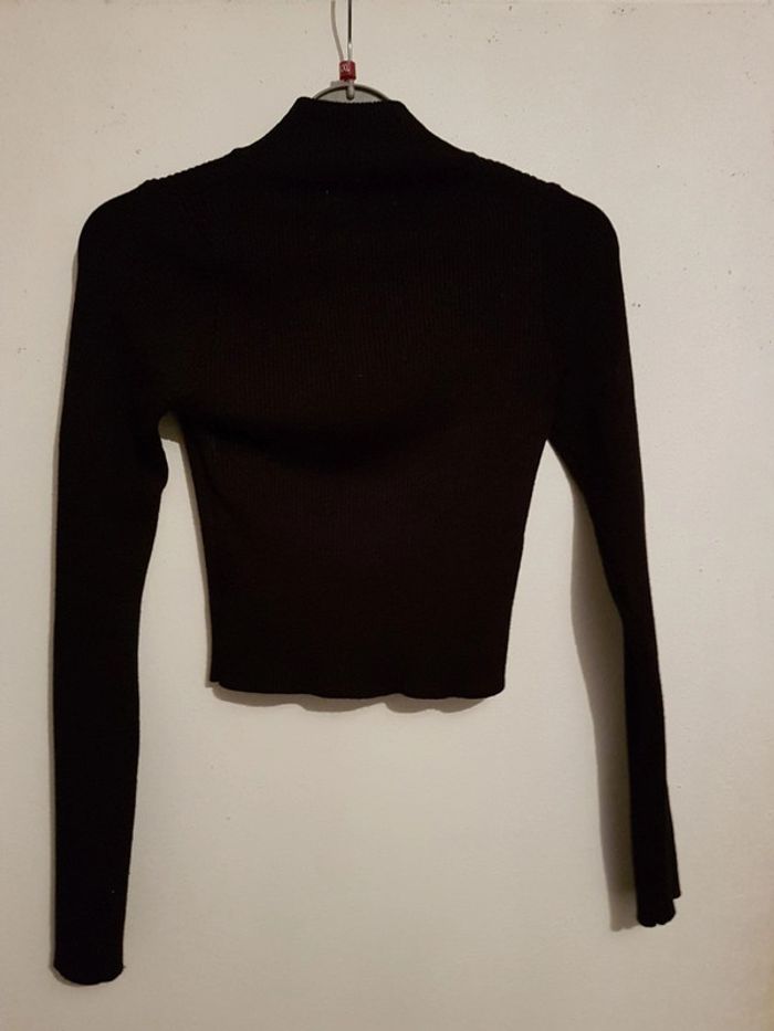 Haut manche longues court noir new collection taille unique - photo numéro 2