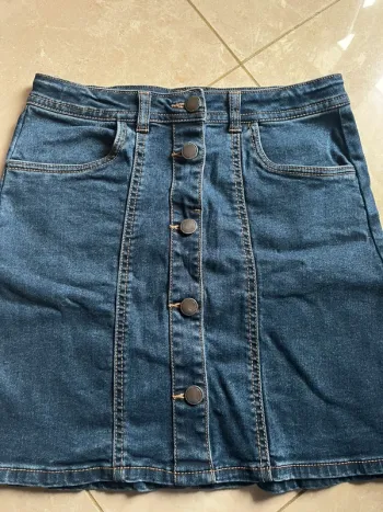 Jupe courte en jean