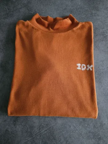 Pull à col roulé unisexe - Taille 13 ans (158cm) - Idexe - Orange
