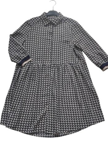 Robe casual imprimer graphique feuille taille S / 36