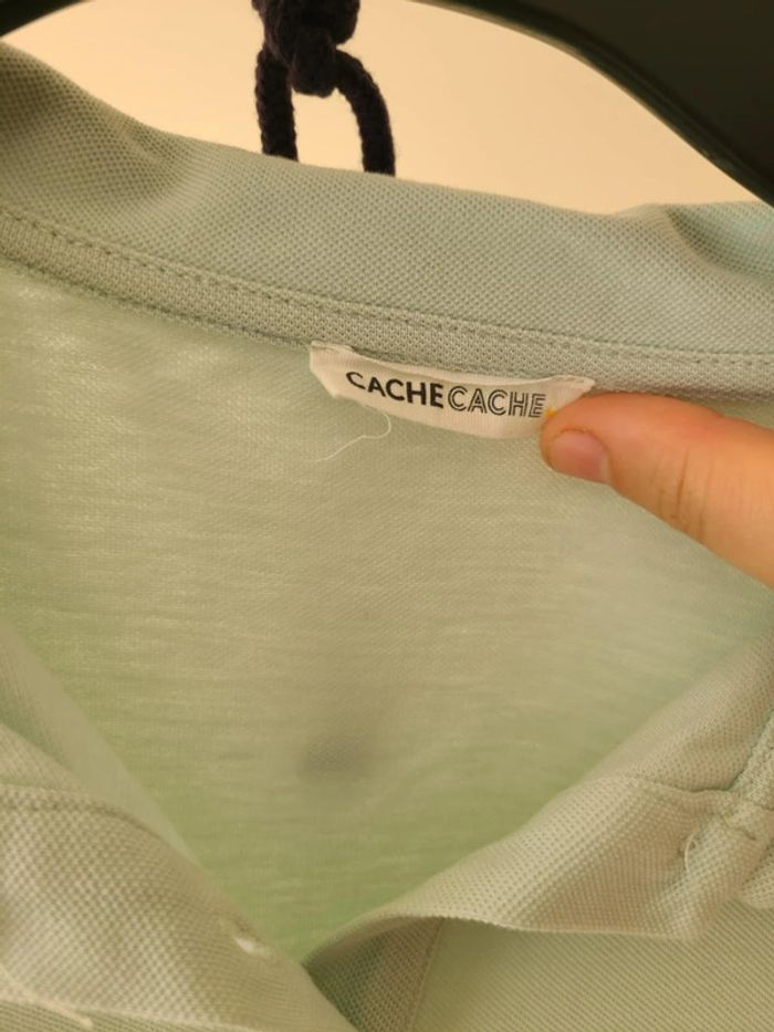 Polo turquoise • Cache Cache • taille M - photo numéro 2