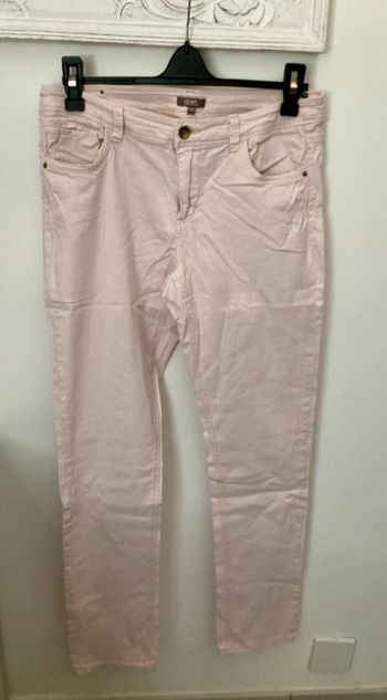 Jean rose pâle grain de malice taille 42