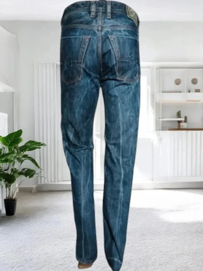Jean Diesel koolter ,coupe slim regular tapered ,taille haute ,100 % coton - photo numéro 6