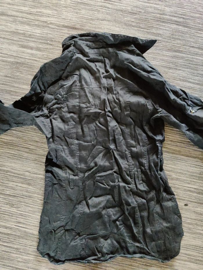 Chemise en lin noire - photo numéro 8