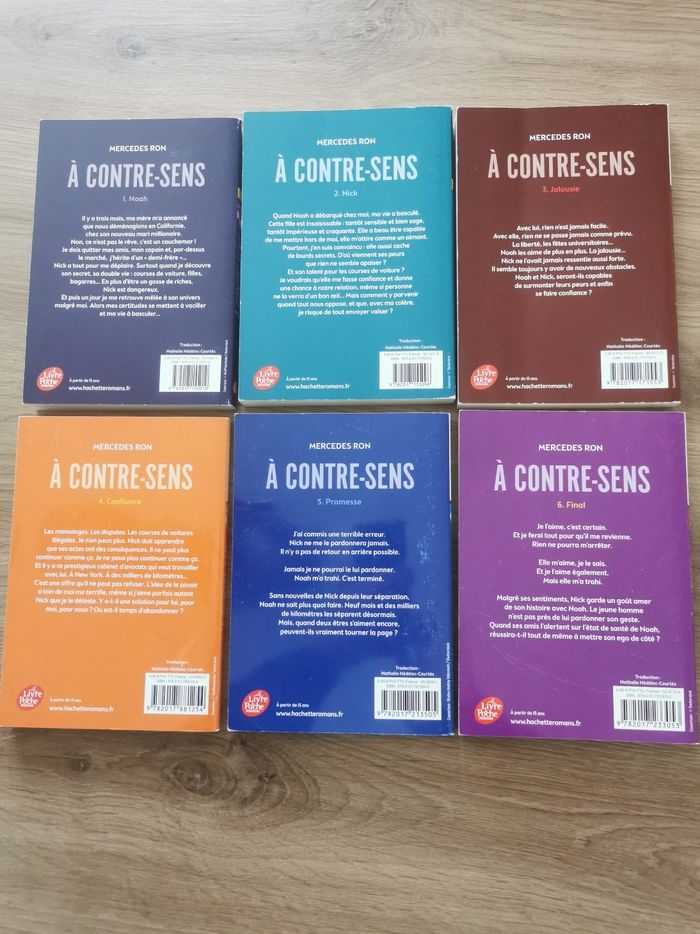 Lot complet de la saga À contre sens. Mercedes Ron - photo numéro 2