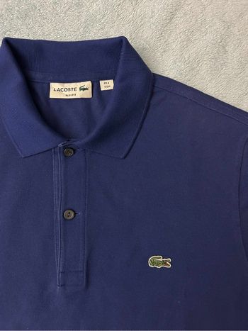 Polo Lacoste bleu marine Slim Fit