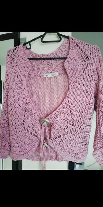 Gilet court bois de rose