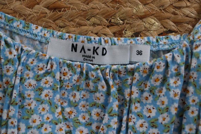 Combishort NA-KD bleu à fleurs - photo numéro 3
