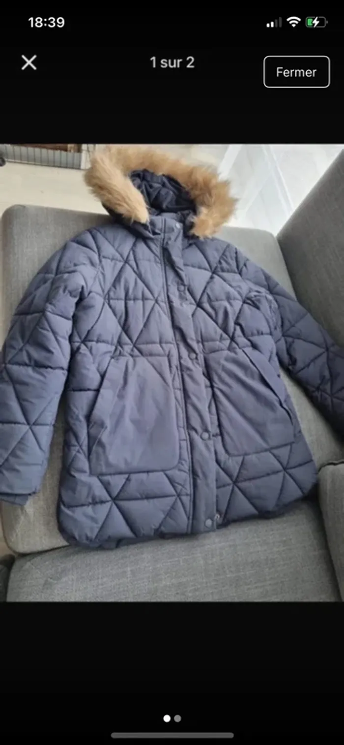 Manteau okaidi grand froid